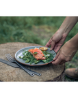 Barebones Salad Plate - Slate Grey