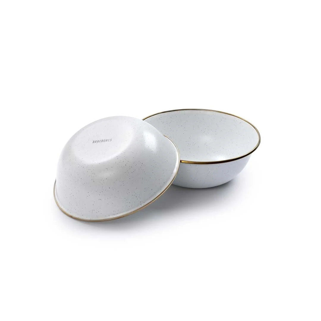 Barebones Enamel Dining Ware Bundle - Eggshell