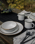 Barebones Enamel Dining Ware Bundle - Eggshell