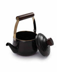 Barebones Enamel Teapot - Charcoal