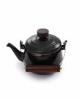 Barebones Enamel Teapot - Charcoal