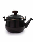 Barebones Enamel Teapot - Charcoal