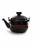 Barebones Enamel Teapot - Charcoal