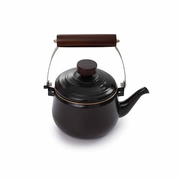 Barebones Enamel Teapot - Charcoal