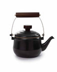 Barebones Enamel Teapot - Charcoal