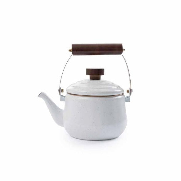 Barebones Enamel Teapot - Eggshell