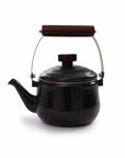 Barebones Enamel Teapot - Charcoal