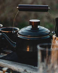 Barebones Enamel Teapot - Charcoal