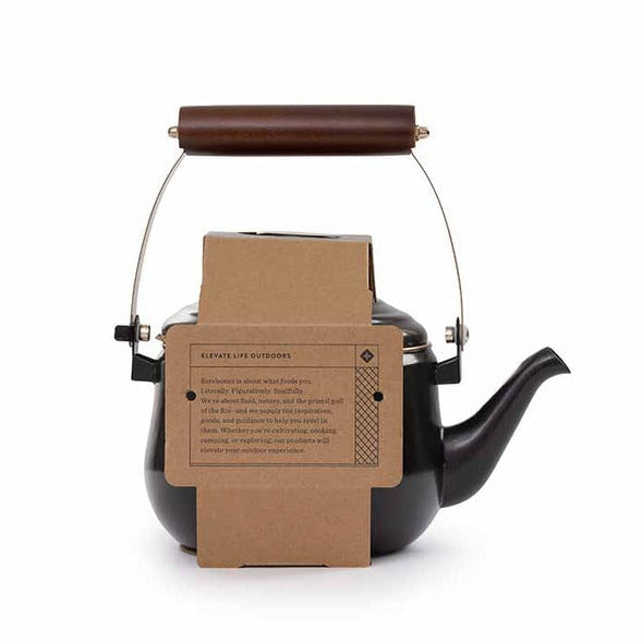 Barebones Enamel Teapot - Charcoal