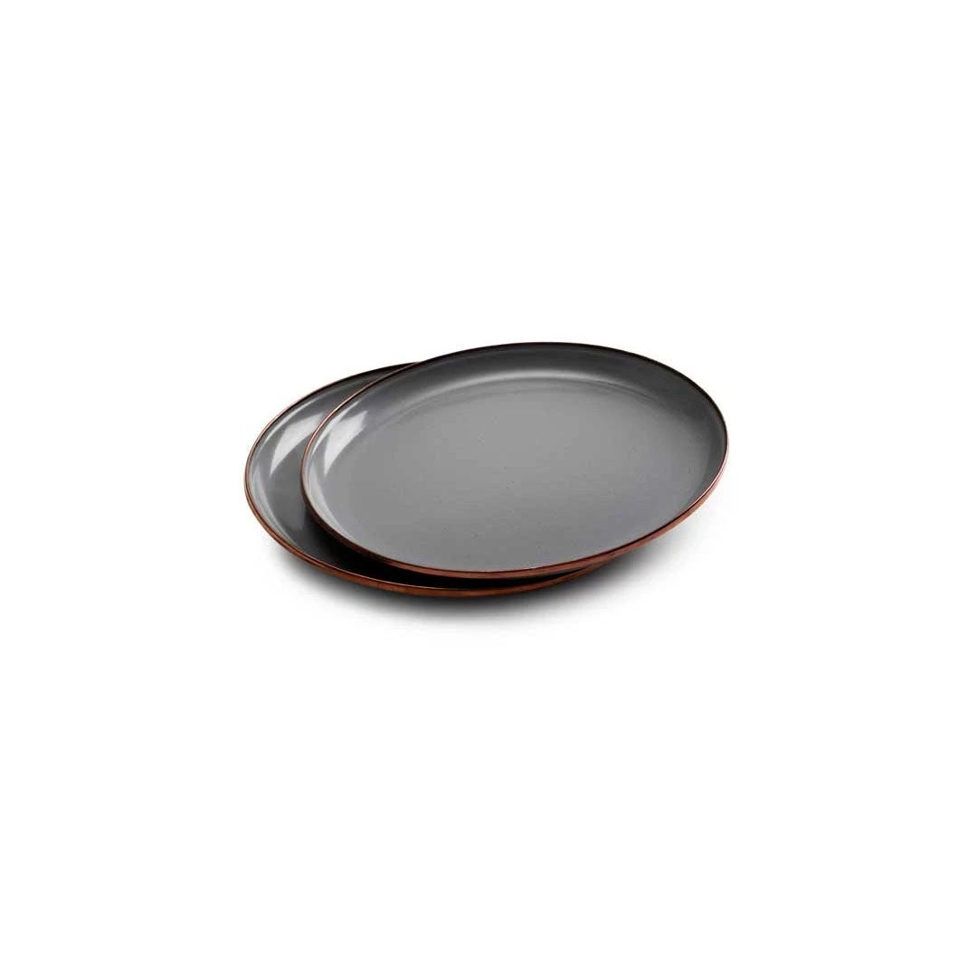 Enamel Deep Plate (Set of 2)