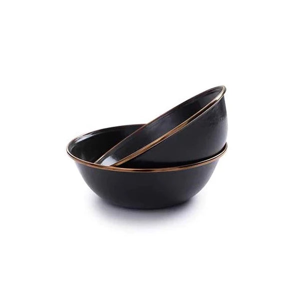 Barebones Enamel Bowl - Charcoal