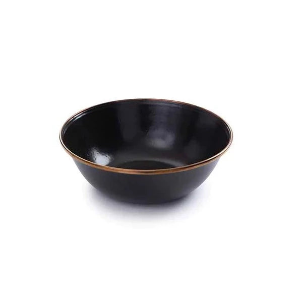 Barebones Enamel Bowl - Charcoal