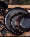 Barebones Enamel Bowl - Charcoal