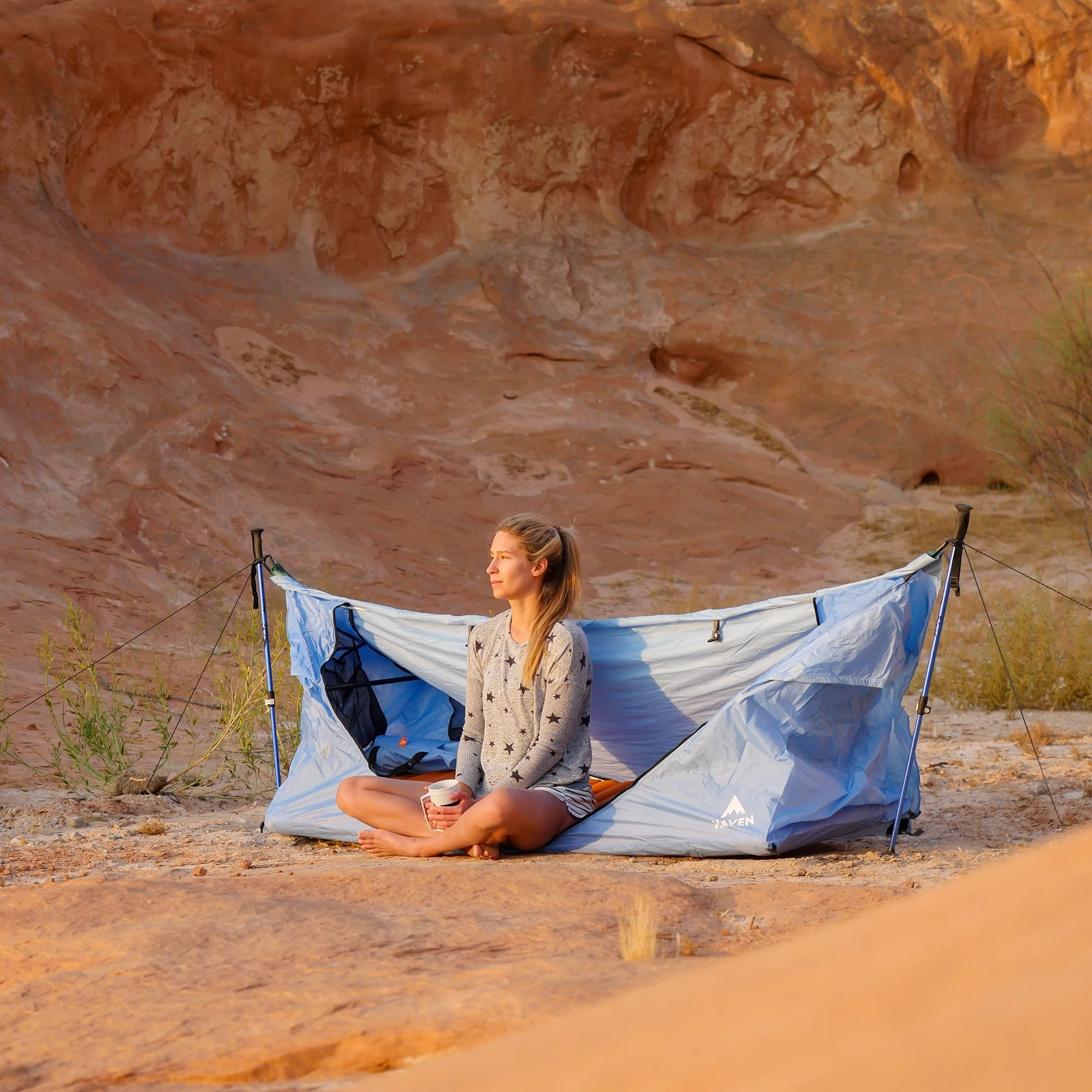 haven tent sky blue