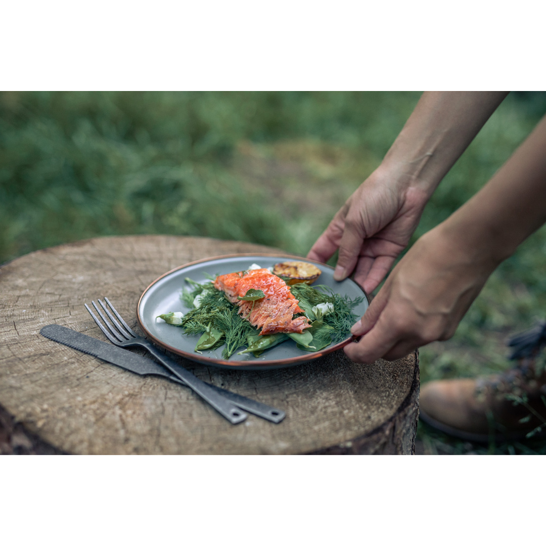 Barebones Salad Plate - Slate Grey